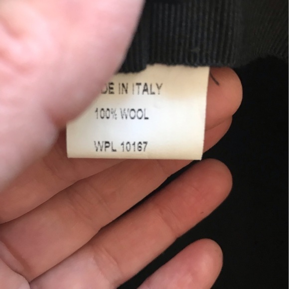 aqua wool hat. Black. Floppy brim. New with tags. - Picture 5 of 5